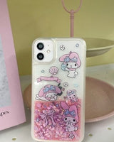 [HIGH CHEEKS] Flower My melody Glitter Case 新商品 韓国人気 IPHONE - コクモト KOCUMOTO