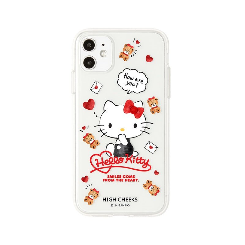 [HIGH CHEEKS] Heart Hello kitty Clear Case 新商品 韓国人気 IPHONE - コクモト KOCUMOTO