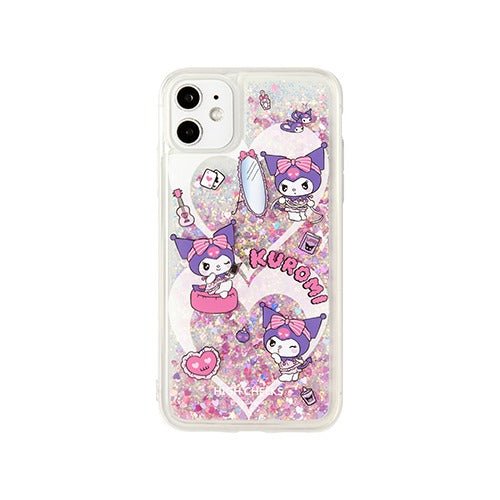 [HIGH CHEEKS] Heart Kuromi Glitter Case 新商品 韓国人気 IPHONE - コクモト KOCUMOTO