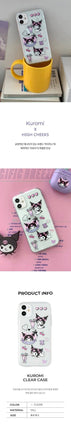 [HIGH CHEEKS] Kuromi Clear Case 新商品 韓国人気 IPHONE - コクモト KOCUMOTO