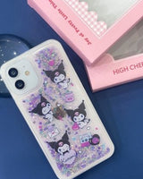 [HIGH CHEEKS] Kuromi Glitter Case 新商品 韓国人気 IPHONE - コクモト KOCUMOTO