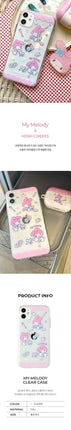 [HIGH CHEEKS] My melody Clear Case 新商品 韓国人気 IPHONE - コクモト KOCUMOTO