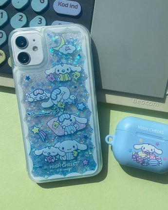 [HIGH CHEEKS] Sleeping Cinnamoroll Glitter Case 新商品 韓国人気 IPHONE - コクモト KOCUMOTO