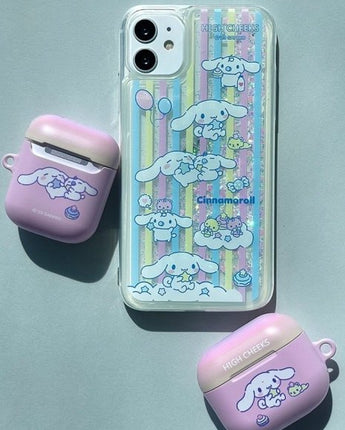 [HIGH CHEEKS] Stripe Cinnamoroll Glitter Case 新商品 韓国人気 IPHONE - コクモト KOCUMOTO