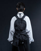 [IUGAMAKARAS] Knotted Backpack (Black) 韓国人気 ストリートファッション - コクモト KOCUMOTO