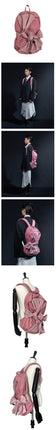 [IUGAMAKARAS] Knotted Backpack (Old Pink) 韓国人気 ストリートファッション - コクモト KOCUMOTO