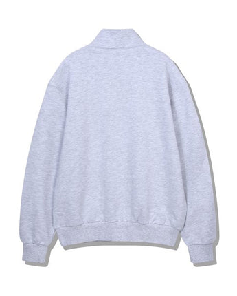 [JEEP] Applique Small Logo Half-Neck Sweatshirt _ M.WHITE (JP5TSU836MW) 韓国ファッション カップルアイテム - コクモト KOCUMOTO
