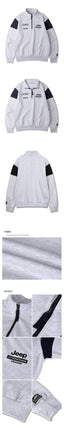 [JEEP] CHEROKEE Racing Color Scheme Half-Neck Sweatshirt _ M.WHITE (JO5TSU837MW) 韓国ファッション カップルアイテム - コクモト KOCUMOTO