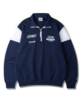 [JEEP] CHEROKEE Racing Color Scheme Half-Neck Sweatshirt _ NAVY (JO5TSU837NA) 韓国ファッション カップルアイテム - コクモト KOCUMOTO