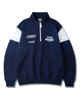 [JEEP] CHEROKEE Racing Color Scheme Half-Neck Sweatshirt _ NAVY (JO5TSU837NA) 韓国ファッション カップルアイテム - コクモト KOCUMOTO