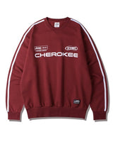 [JEEP] CHEROKEE Racing V-neck Sweatshirt _ BURGUNDY (JP5TSU827BG) 韓国ファッション カップルアイテム - コクモト KOCUMOTO