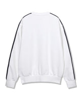 [JEEP] CHEROKEE Racing V-neck Sweatshirt _ WHITE (JO5TSU827WH) 韓国ファッション カップルアイテム - コクモト KOCUMOTO