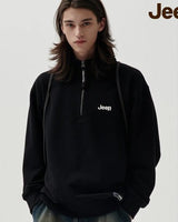 [JEEP] Half Zip-Up M-Logo Sweat _ BLACK (JP5TSU839BK) 韓国ファッション カップルアイテム - コクモト KOCUMOTO