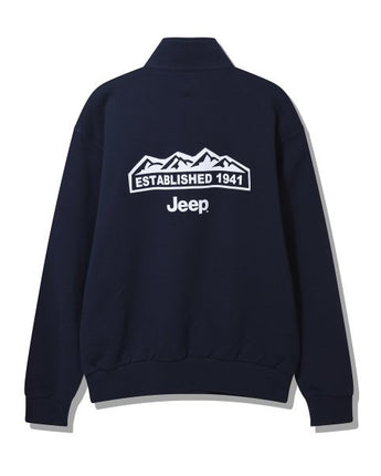 [JEEP] Half Zip-Up M-Logo Sweat _ D.NAVY (JP5TSU839DA) 韓国ファッション カップルアイテム - コクモト KOCUMOTO