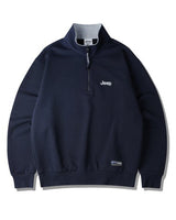 [JEEP] Half Zip-Up M-Logo Sweat _ D.NAVY (JP5TSU839DA) 韓国ファッション カップルアイテム - コクモト KOCUMOTO