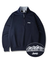 [JEEP] Half Zip-Up M-Logo Sweat _ D.NAVY (JP5TSU839DA) 韓国ファッション カップルアイテム - コクモト KOCUMOTO