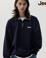 [JEEP] Half Zip-Up M-Logo Sweat _ D.NAVY (JP5TSU839DA) 韓国ファッション カップルアイテム - コクモト KOCUMOTO