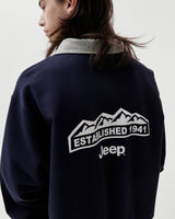 [JEEP] Half Zip-Up M-Logo Sweat _ D.NAVY (JP5TSU839DA) 韓国ファッション カップルアイテム - コクモト KOCUMOTO