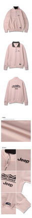 [JEEP] Half Zip-Up M-Logo Sweat _ L.PINK (JP5TSU839LP) 韓国ファッション カップルアイテム - コクモト KOCUMOTO