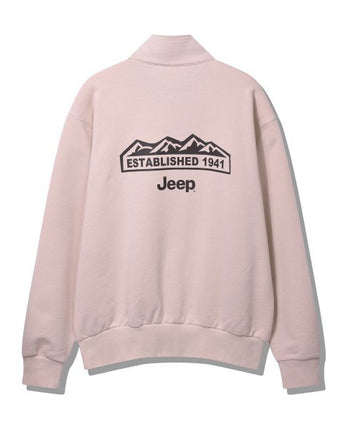 [JEEP] Half Zip-Up M-Logo Sweat _ L.PINK (JP5TSU839LP) 韓国ファッション カップルアイテム - コクモト KOCUMOTO