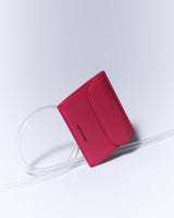 [JILLSTUART] [23FW] [Egg] Logo pocket cracked leather card wallet _ CHERRY - コクモト KOCUMOTO