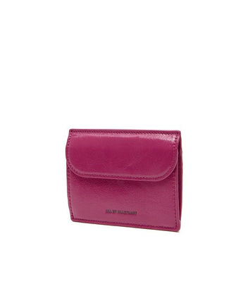 [JILLSTUART] [23FW] [Egg] Logo pocket cracked leather card wallet _ CHERRY - コクモト KOCUMOTO