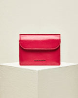 [JILLSTUART] [23FW] [Egg] Logo pocket cracked leather card wallet _ CHERRY - コクモト KOCUMOTO