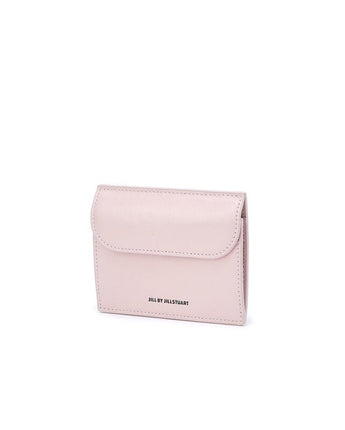 [JILLSTUART] [23FW] [Egg] Logo pocket cracked leather card wallet _ PINK - コクモト KOCUMOTO