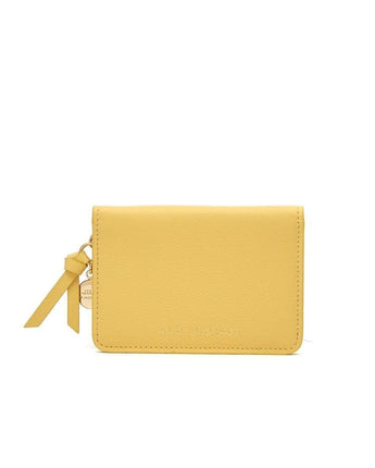 [JILLSTUART] [24SS] [BONNIE] Coin charm decorated leather card wallet _ YELLOW - コクモト KOCUMOTO