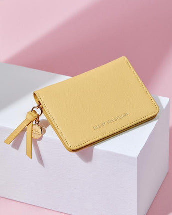 [JILLSTUART] [24SS] [BONNIE] Coin charm decorated leather card wallet _ YELLOW - コクモト KOCUMOTO