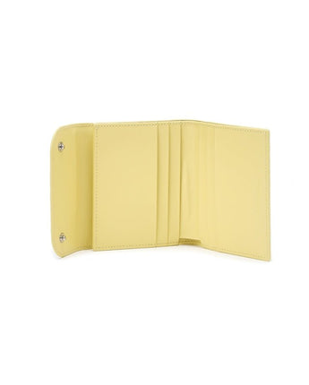 [JILLSTUART] [24SS] [Egg] Logo crack leather bifold wallet _YELLOW - コクモト KOCUMOTO