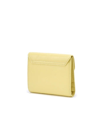 [JILLSTUART] [24SS] [Egg] Logo crack leather bifold wallet _YELLOW - コクモト KOCUMOTO