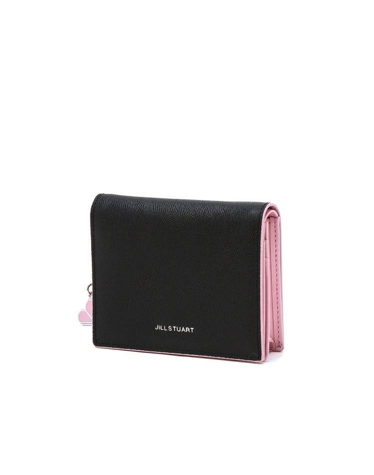 [JILLSTUART] [24SS][LILY] 内部 配色 cowhide leather wallet _ LIGHT PINK - コクモト KOCUMOTO