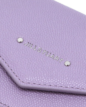 [JILLSTUART] [24SS][ZIPSTORY] Logo point cowhide bifold wallet _VIOLET - コクモト KOCUMOTO