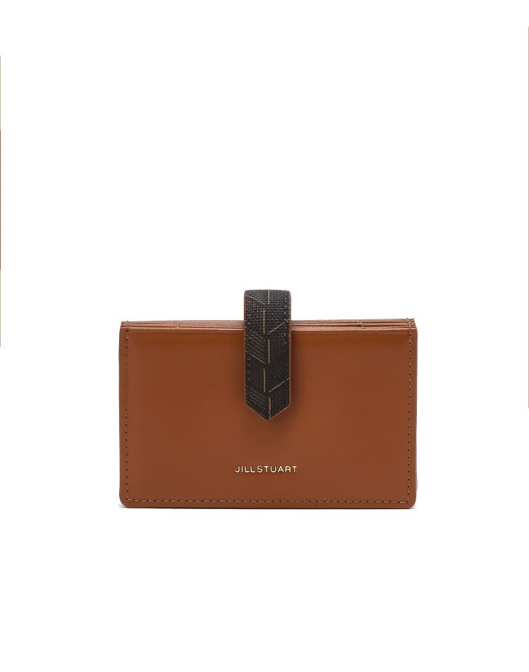 [JILLSTUART] Brown pattern color leather accordion card wallet - コクモト KOCUMOTO