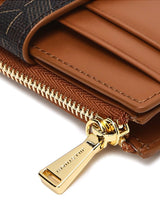 [JILLSTUART] Brown pattern color leather card wallet - コクモト KOCUMOTO