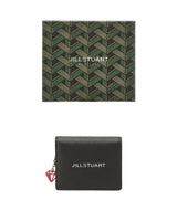 [JILLSTUART] [Gelato] Leather petite charm 装飾 2段 bifold wallet _ BLACK - コクモト KOCUMOTO