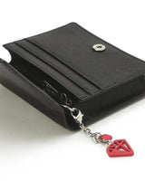 [JILLSTUART] [Gelato] Leather petite charm 装飾 2段 bifold wallet _ BLACK - コクモト KOCUMOTO