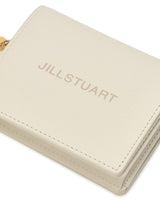 [JILLSTUART] [Gelato] Leather petite charm 装飾 2段 bifold wallet _ IVORY - コクモト KOCUMOTO