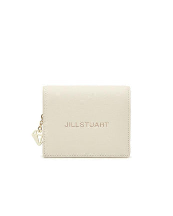 [JILLSTUART] [Gelato] Leather petite charm 装飾 2段 bifold wallet _ IVORY - コクモト KOCUMOTO