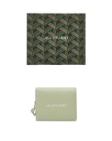 [JILLSTUART] [Gelato] Leather petite charm 装飾 2段 bifold wallet _ MINT - コクモト KOCUMOTO