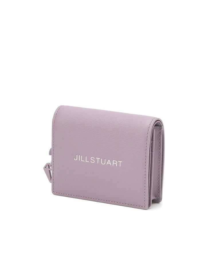 [JILLSTUART] [Gelato] Leather petite charm 装飾 2段 bifold wallet _ VIOLET - コクモト KOCUMOTO