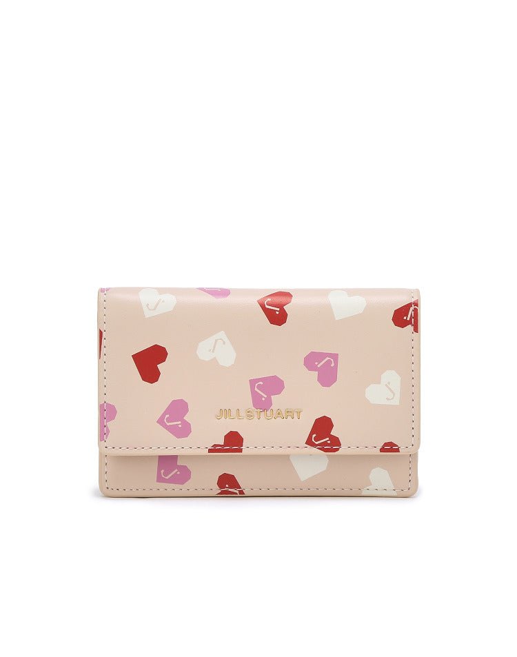 [JILLSTUART] [HEART] Heart Pattern Pink Cowhide Card Holder - コクモト KOCUMOTO