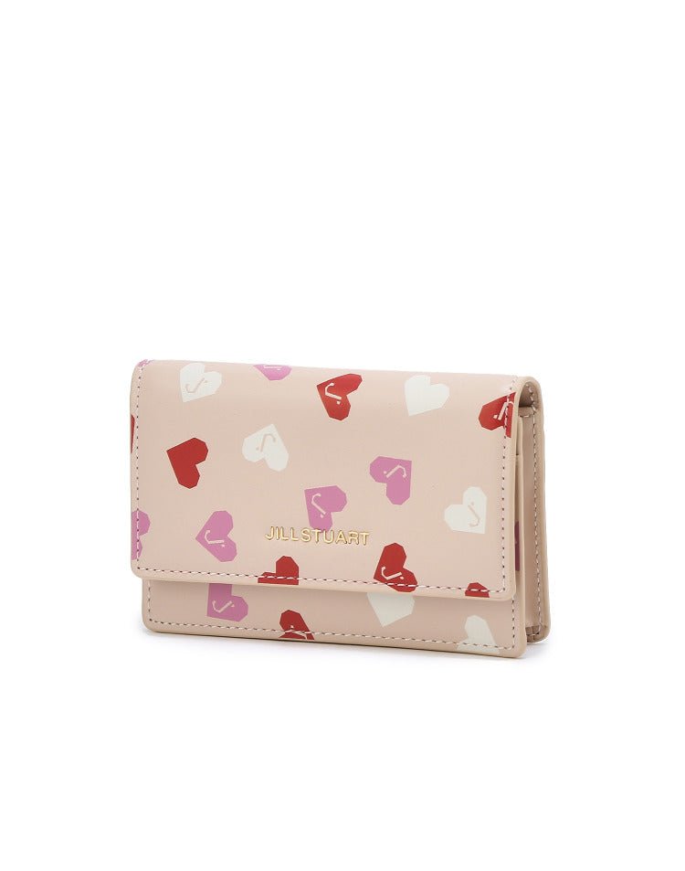 [JILLSTUART] [HEART] Heart Pattern Pink Cowhide Card Holder - コクモト KOCUMOTO