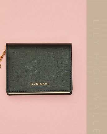 [JILLSTUART] [Lily HIGH] Logo Embellished Cowhide semi-wallet 2色 - コクモト KOCUMOTO