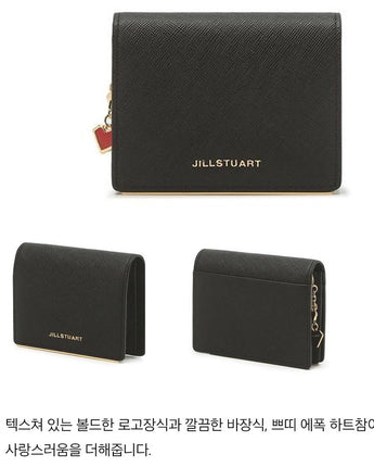 [JILLSTUART] [Lily HIGH] Logo Embellished Cowhide semi-wallet 2色 - コクモト KOCUMOTO