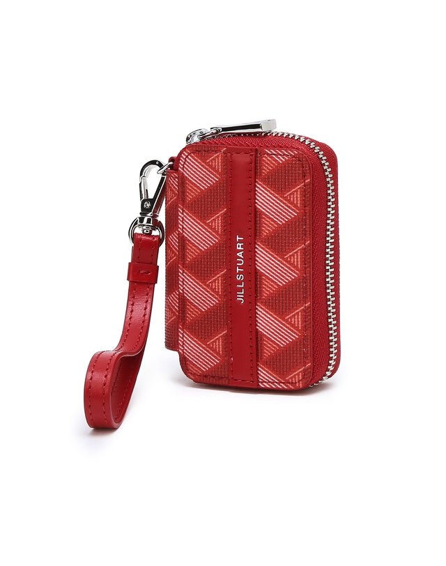 [JILLSTUART][23FW] [ROSELLA] Zipper pattern leather key holder _ RED - コクモト KOCUMOTO