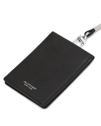 [JILLSTUART][23FW][JUDE] Black leather logo necklace type card holder _ BLACK ネックレス型財布 - コクモト KOCUMOTO