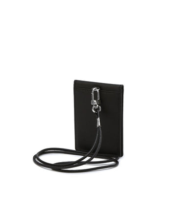 [JILLSTUART][23FW][JUDE] Black leather logo necklace type card holder _ BLACK ネックレス型財布 - コクモト KOCUMOTO