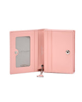 [JILLSTUART][23FW][LILY] Pink logo decorated cowhide bi-fold wallet _ Pink 韓国人気 贈り物 - コクモト KOCUMOTO